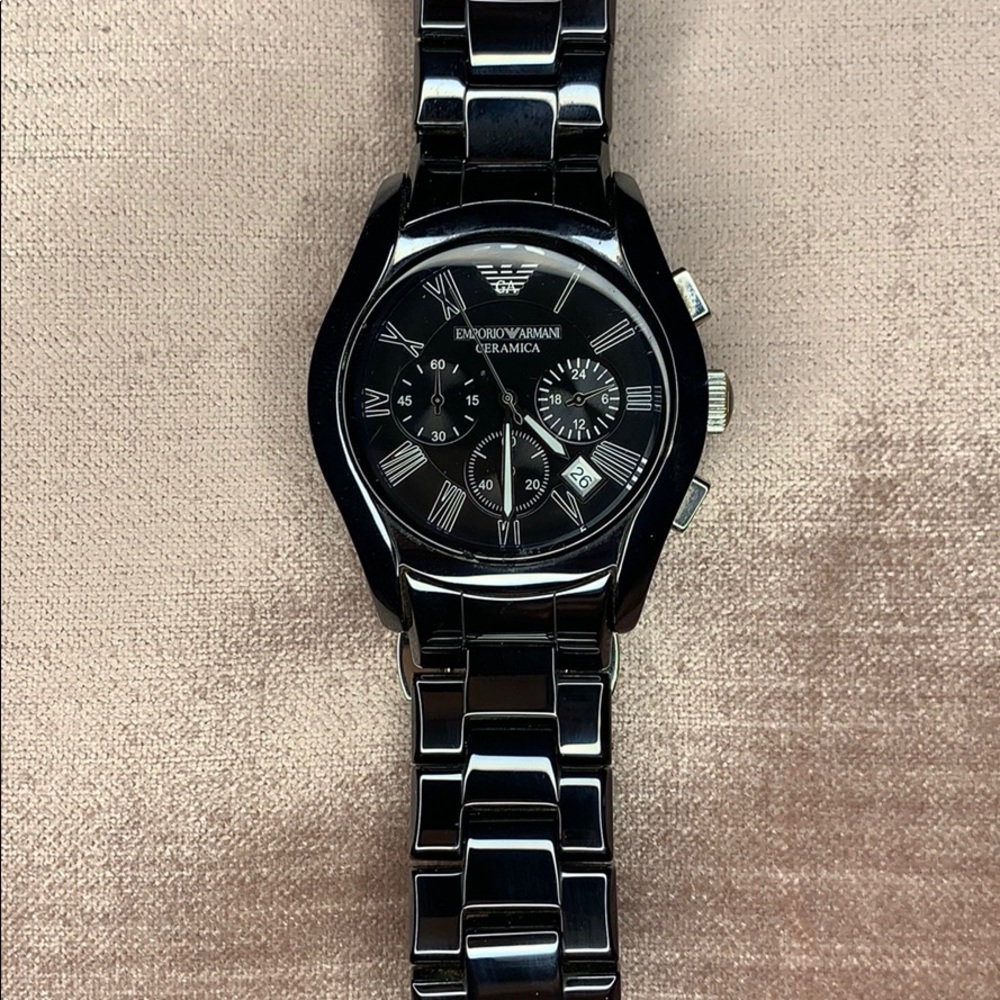 EMPORIO ARMANI | Black Ceramica watch AR-1400 - Picture 3 of 8